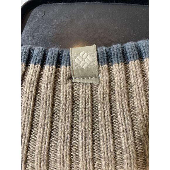 Columbia Sweater Mens Size Medium 1/4 Zip Cotton Brown - Picture 5 of 5